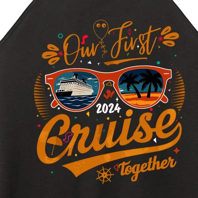 Our First Cruise 2024 Together Couple Family Matching Cruise Women’s Perfect Tri Rocker Tank