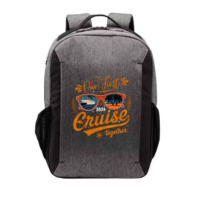 Our First Cruise 2024 Together Couple Family Matching Cruise Vector Backpack