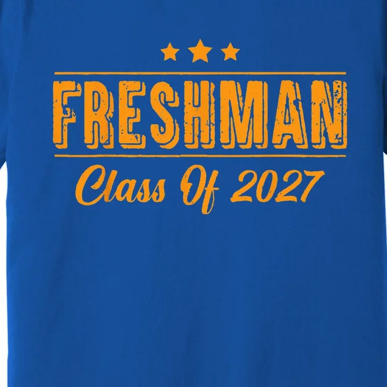 Official Freshman Class Of 2027 First Day Of School Premium T-Shirt