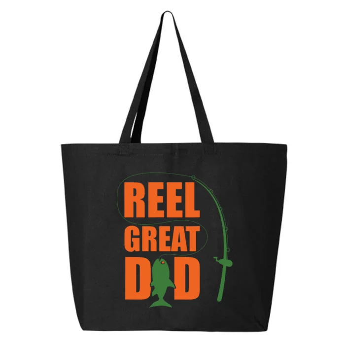 Orange Father`s Day Design For Fisherman Reel Great Dad 25L Jumbo Tote