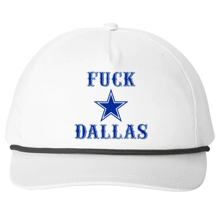 Official Fuck Dallas Western Style Design Snapback Five-Panel Rope Hat