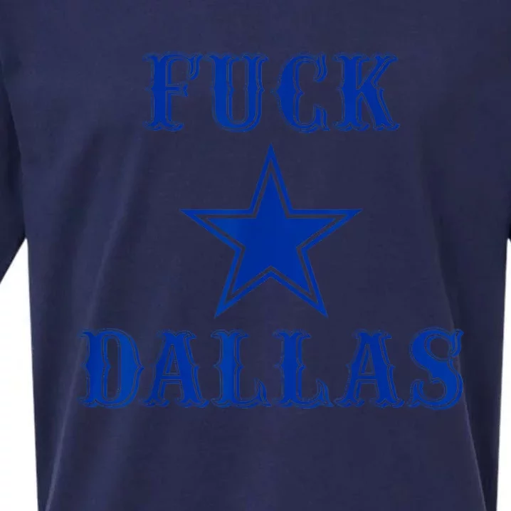 Official Fuck Dallas Western Style Design Sueded Cloud Jersey T-Shirt