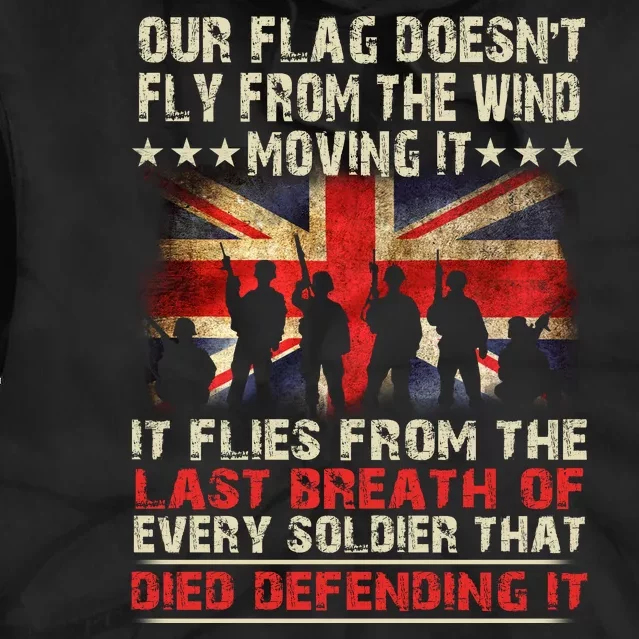 OUR FLAG DOESNT FLY FROM THE WIND MOVING IT SOLDIER BRITISH FLAG Tie ...