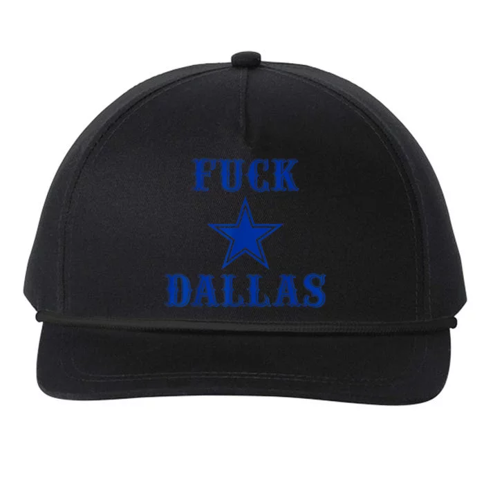 Of.ficial Fuck Dallas Western Style Design Snapback Five-Panel Rope Hat