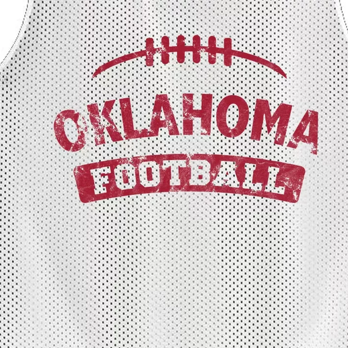 Oklahoma Football Distressed Mesh Reversible Basketball Jersey Tank