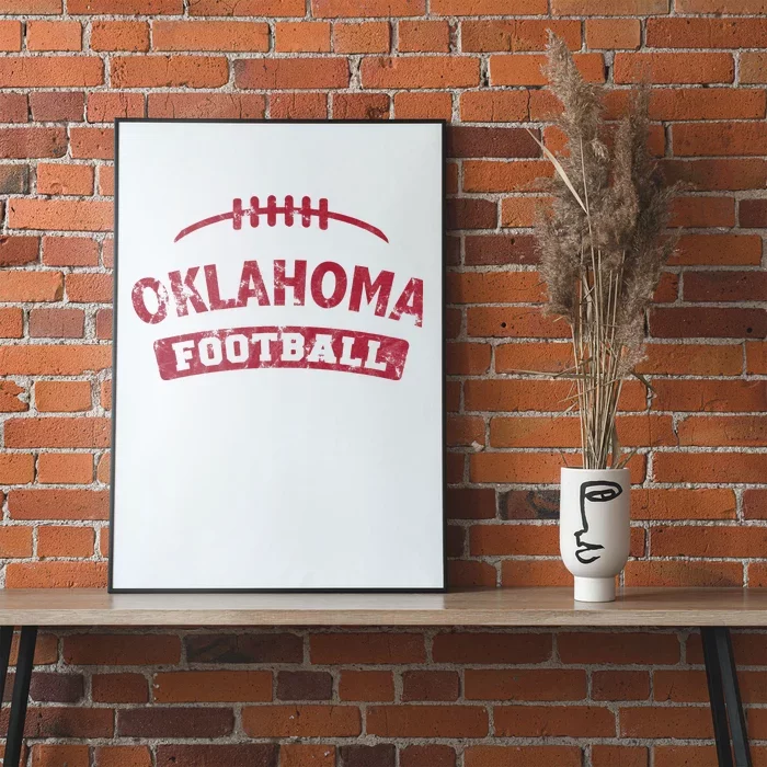 Oklahoma Football Distressed Poster