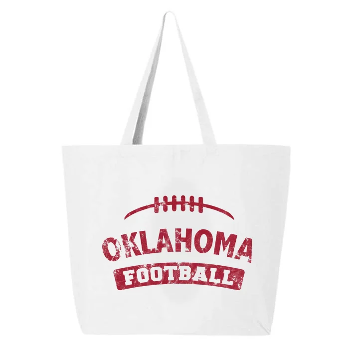 Oklahoma Football Distressed 25L Jumbo Tote