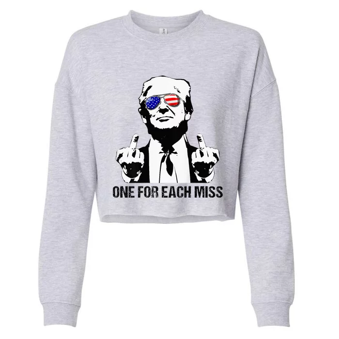 One For Each Miss Trump Vote Trump 2024 Cropped Pullover Crew