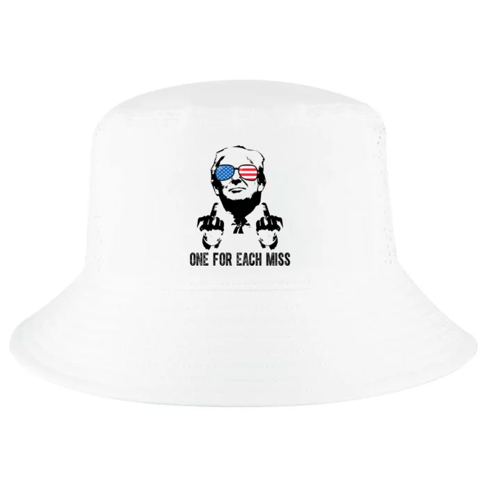 One For Each Miss Donald Trump Middle Finger Usa Funny Cool Comfort Performance Bucket Hat