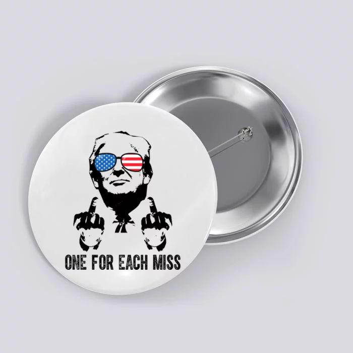 One For Each Miss Donald Trump Middle Finger Usa Funny Button