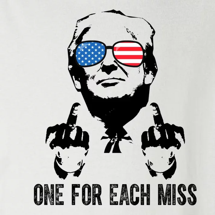 One For Each Miss Donald Trump Middle Finger Usa Funny Toddler Long Sleeve Shirt