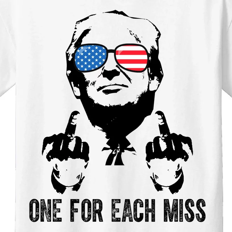 One For Each Miss Donald Trump Middle Finger Usa Funny Kids T-Shirt