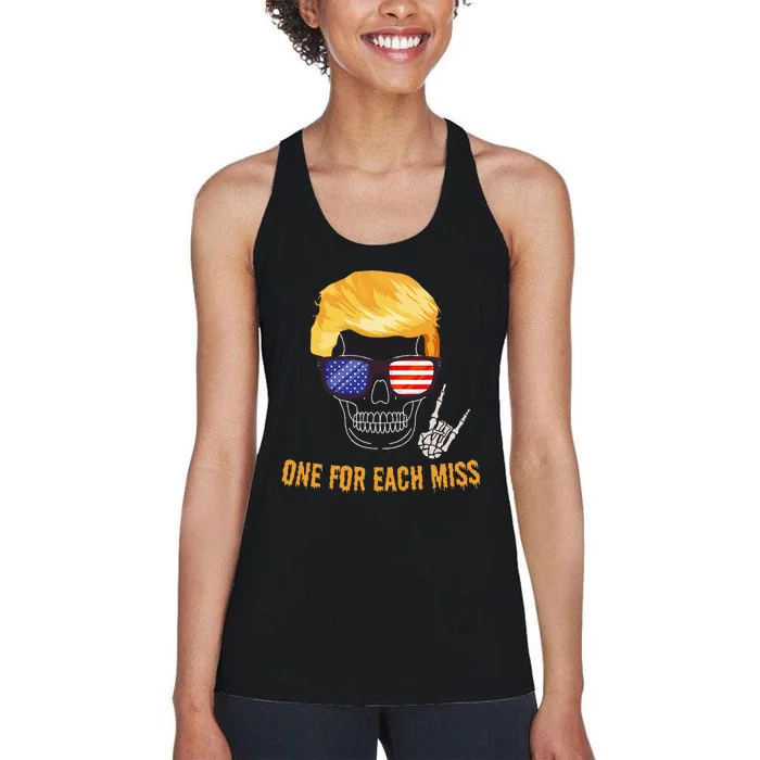 One For Each Miss Funny Trump Halloween Women's Racerback Tank