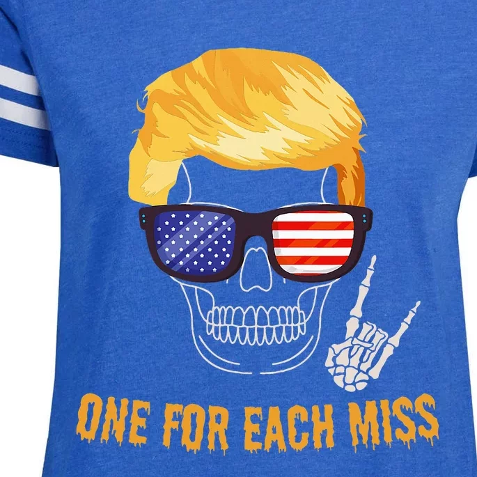 One For Each Miss Funny Trump Halloween Enza Ladies Jersey Football T-Shirt