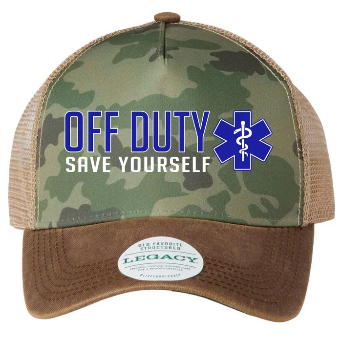 Off Duty Save Yourself EMT Legacy Tie Dye Trucker Hat