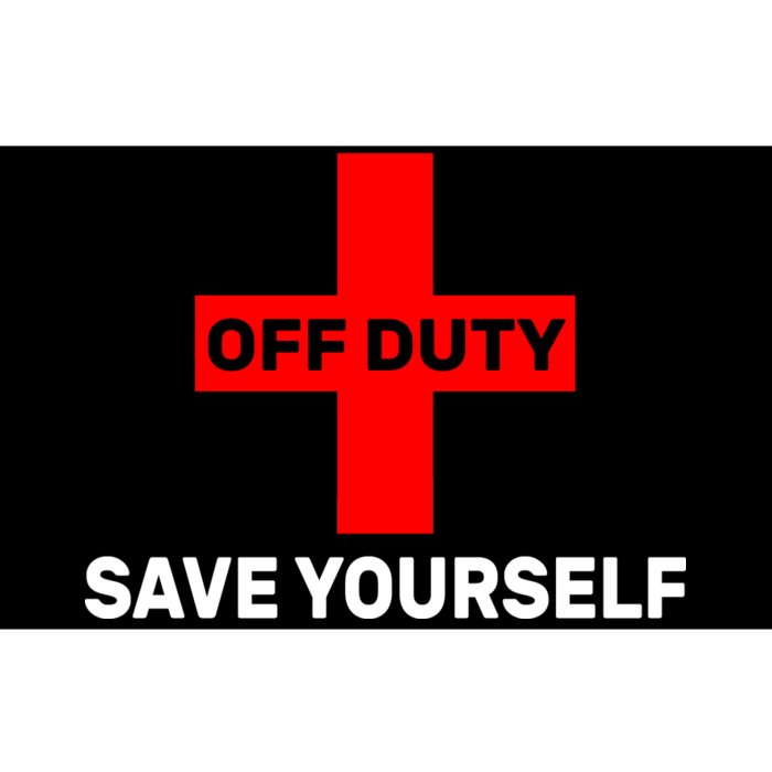 Off Duty Save Yourself Funny Lifeguard Bumper Sticker