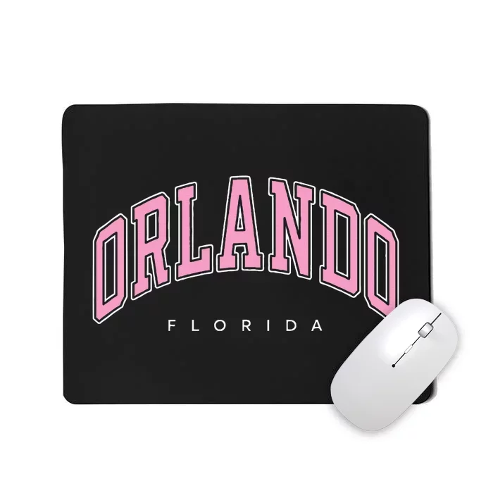 Orlando Florida Fl Varsity Style Text Mousepad