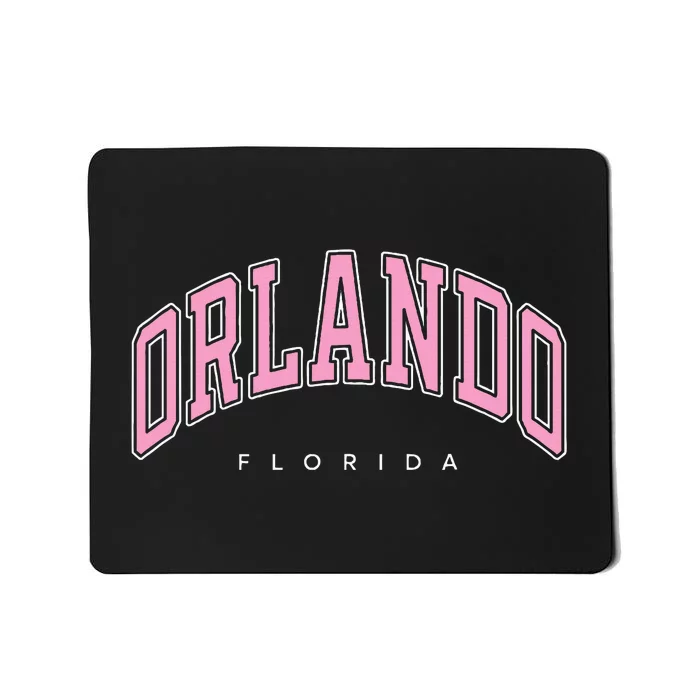 Orlando Florida Fl Varsity Style Text Mousepad