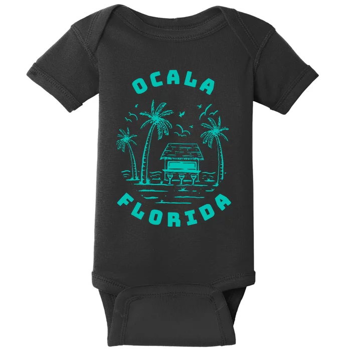 Ocala Fl Florida City Lover Home Gift Graphic Baby Bodysuit