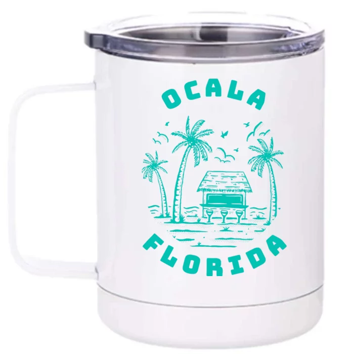 Ocala Fl Florida City Lover Home Gift Graphic Front & Back 12oz Stainless Steel Tumbler Cup