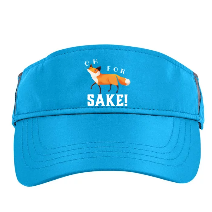 Oh For Fox Sake Humorous Animal Pun Gift Adult Drive Performance Visor