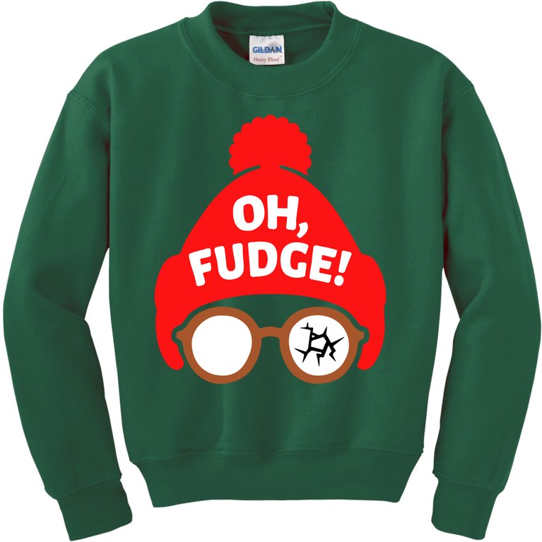 Oh Fudge Funny Christmas Kids Sweatshirt