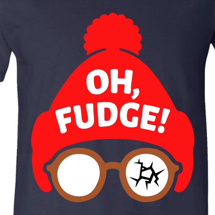 Oh Fudge Funny Christmas V-Neck T-Shirt