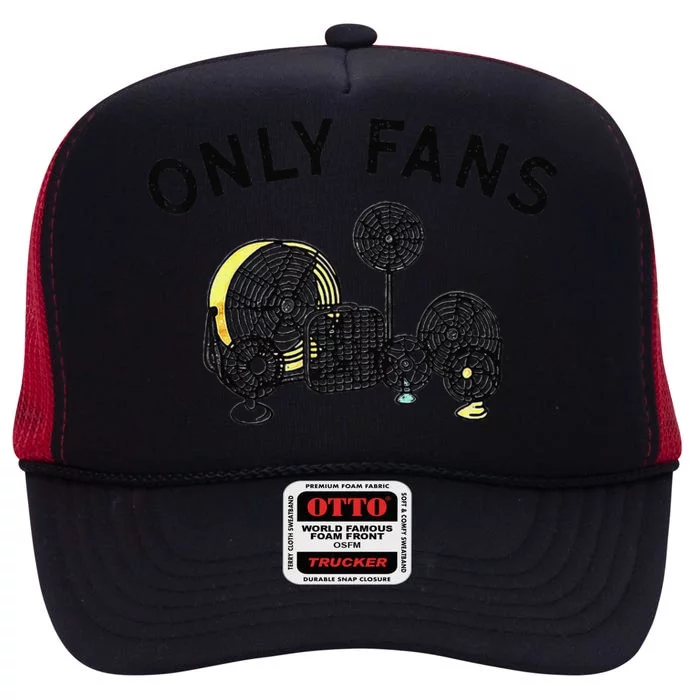 Only Fans Funny Gift High Crown Mesh Trucker Hat