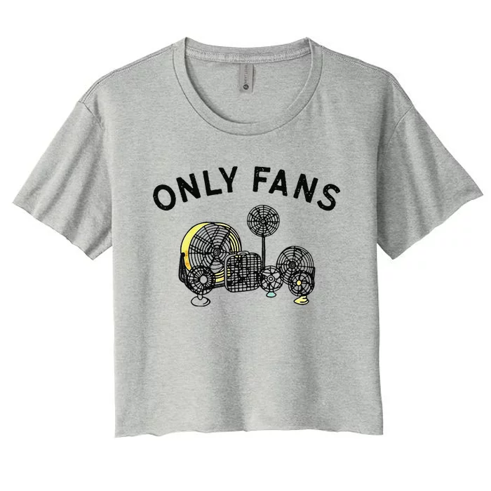 Only Fans Funny Gift Women's Crop Top Tee