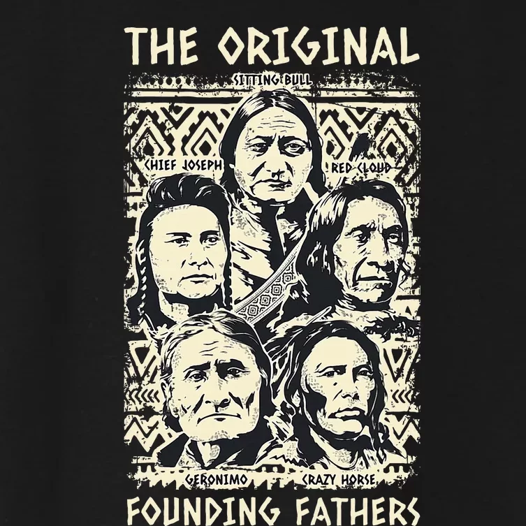 Original Founding Fathers Native American Indian Tribe Pride Women's Crop Top Tee