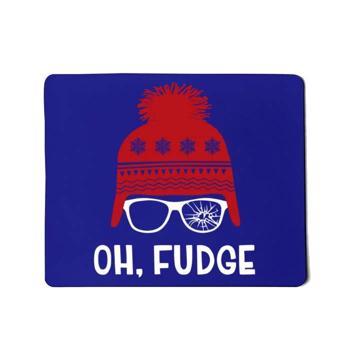 Oh Fudge Funny Christmas Saying Vintage Xmas Funny Gift Mousepad