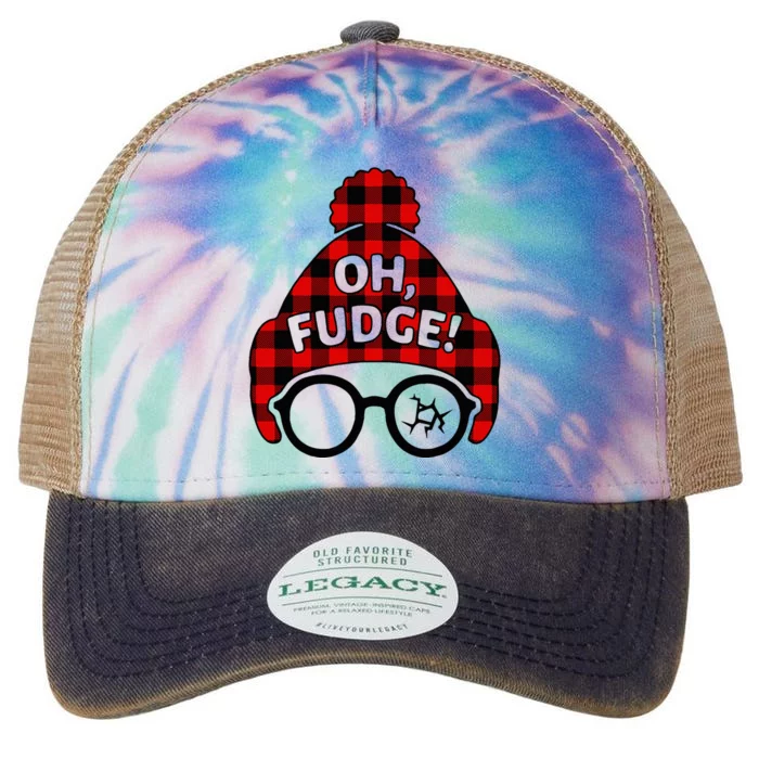 Oh Fudge Funny Christmas Legacy Tie Dye Trucker Hat