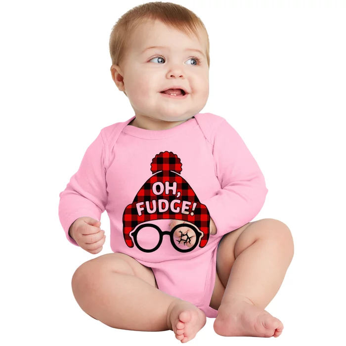 Oh Fudge Funny Christmas Baby Long Sleeve Bodysuit