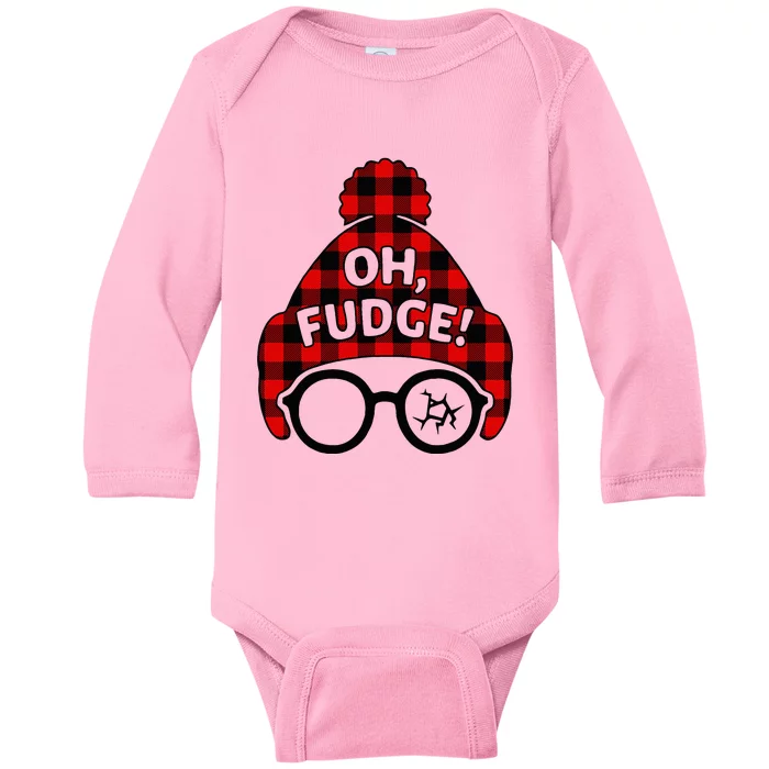 Oh Fudge Funny Christmas Baby Long Sleeve Bodysuit