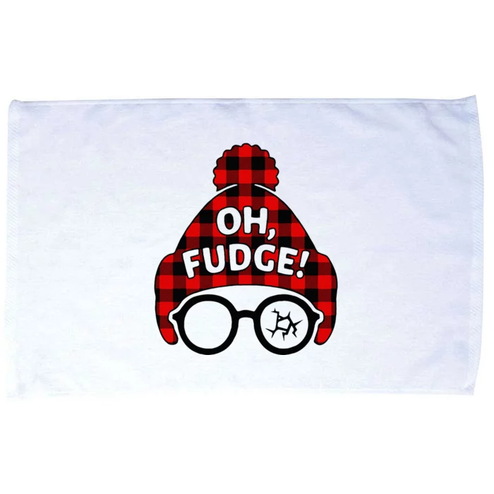 Oh Fudge Funny Christmas Microfiber Hand Towel