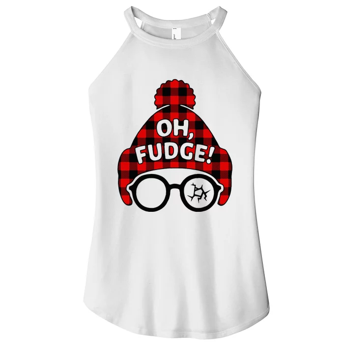 Oh Fudge Funny Christmas Women’s Perfect Tri Rocker Tank