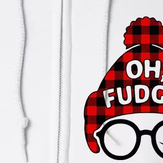 Oh Fudge Funny Christmas Full Zip Hoodie