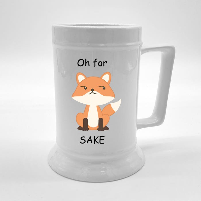 Oh For Fox Sake Gift Front & Back Beer Stein