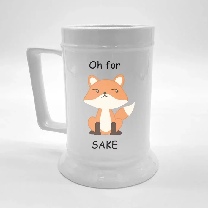 Oh For Fox Sake Gift Front & Back Beer Stein