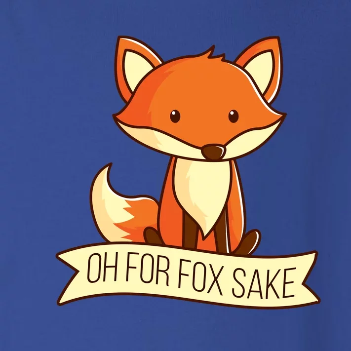 Oh For Fox Sake Funny Foxy Nerd Cool Gift Toddler Long Sleeve Shirt