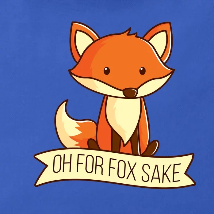 Oh For Fox Sake Funny Foxy Nerd Cool Gift Zip Tote Bag