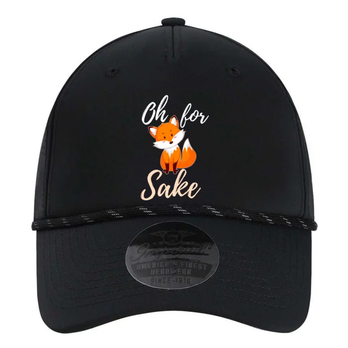 Oh For Fox Sake Sarcastic Pun Gift Performance The Dyno Cap