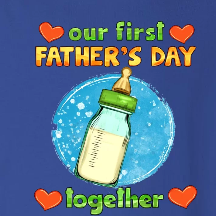 Our First Fathers Day Together Matching Dad Son Gift Toddler Long Sleeve Shirt