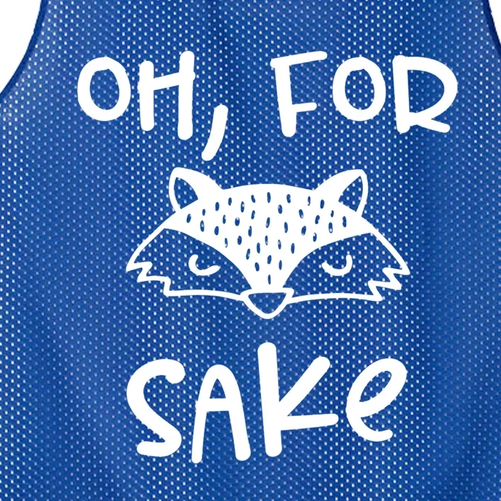 Oh For Fox Sake Cool New Funny Sarcastic Risque Novelty Item Gift Mesh Reversible Basketball Jersey Tank