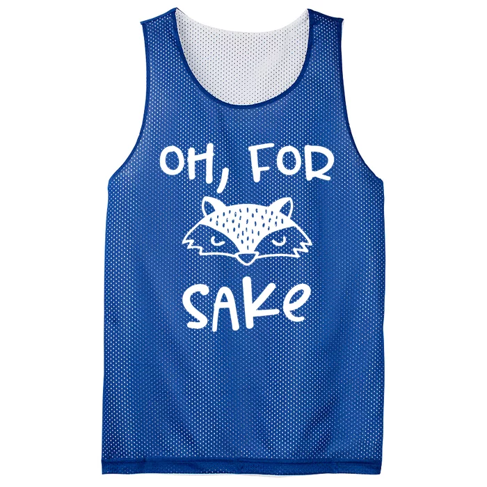 Oh For Fox Sake Cool New Funny Sarcastic Risque Novelty Item Gift Mesh Reversible Basketball Jersey Tank