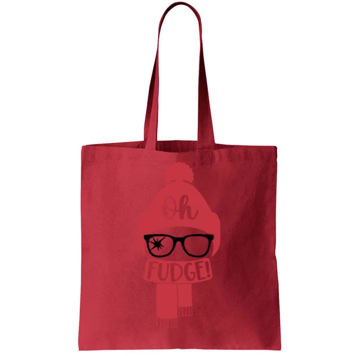 Oh Fudge Funny Christmas Saying Xmas Tote Bag