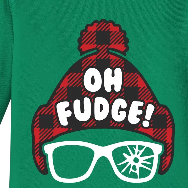 Oh Fudge Funny Christmas Baby Long Sleeve Bodysuit