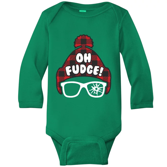 Oh Fudge Funny Christmas Baby Long Sleeve Bodysuit