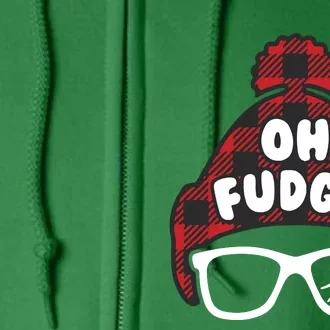 Oh Fudge Funny Christmas Full Zip Hoodie