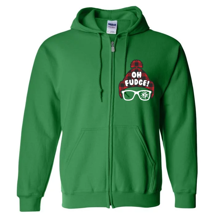 Oh Fudge Funny Christmas Full Zip Hoodie